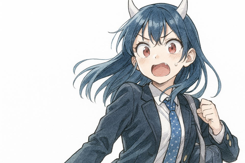 ルリドラゴンで角の生えた主人公の青木瑠璃